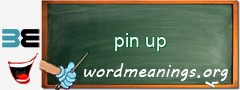 WordMeaning blackboard for pin up